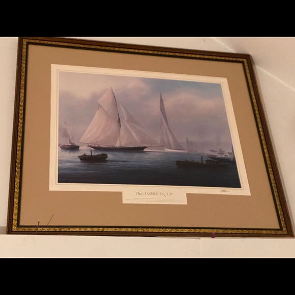 A set of America’s Cup 1899 1887. Tim Thomson Lithograph - Picture 5 of 13